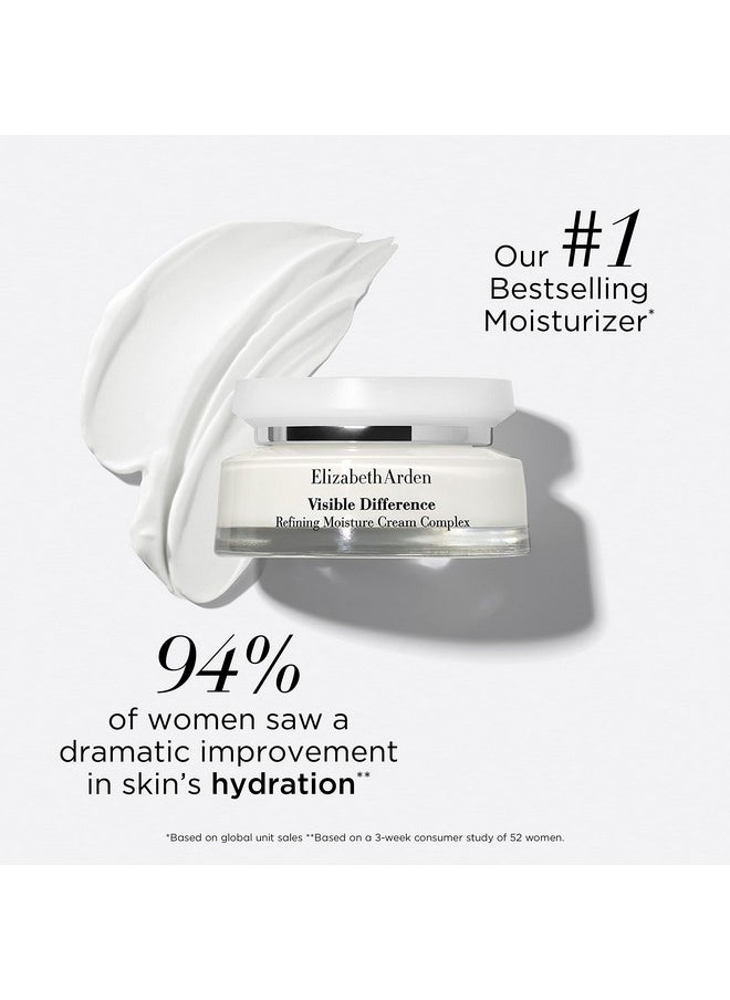 Elizabeth Arden Visible Difference Daily Face Moisturizer Cream Complex, Skincare Gift for Women, Dermatologist & Clinically Tested, 2.5 Oz