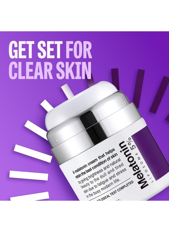 MAXCLINIC Time Return Melatonin Cream | Face Hydrating Cream & Face Moisturizer for Dry Skin | Relaxing Face Cream for Women & Men | Melatonin Face Cream for Resilient Skin, 1.76 oz