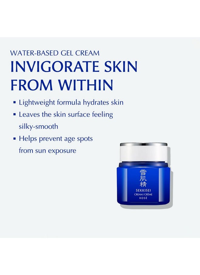 SEKKISEI Cream, Lightweight Water-Based Hydrating Gel Cream, 1.4 Ounce