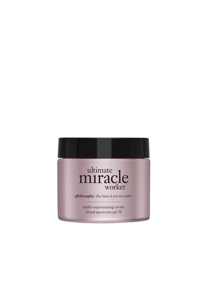 philosophy ultimate miracle worker multi-rejuvenating face moisturizer cream + spf 30 - with encapsulated retinol - delivers firmer, youthful looking & radiant skin without irritation - 2 fl oz