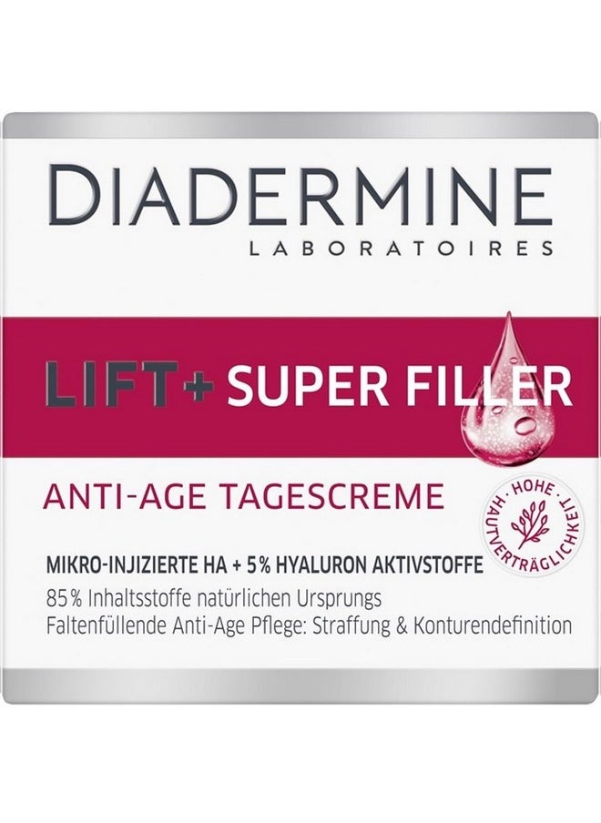 Diadermine Lift + Superfiller Hyaluron Anti-Age Day Cream - 1.76 Fl.oz (50 ml)