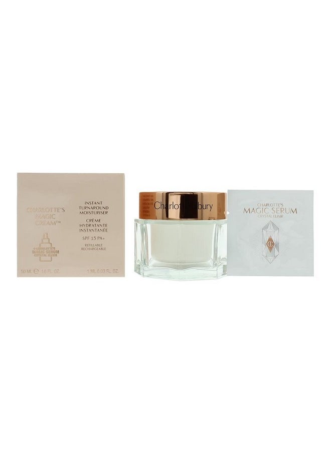 Charlotte's Magic Cream Instant Turnaround Moisturiser with SPF 15 Full Size 50mL 1.7 Fl Oz IMPORT
