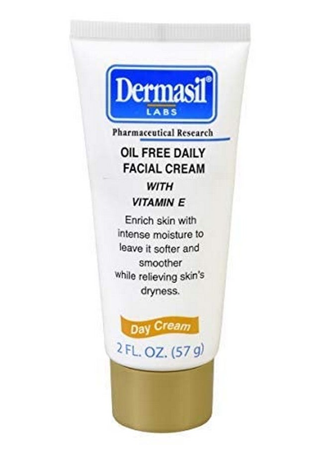 Dermasil Labs, Day Oil Free Facial Cream and Night Oil Free Facial Cream, Hypo-allergenic, Vitamin E, 2-oz. Tubes