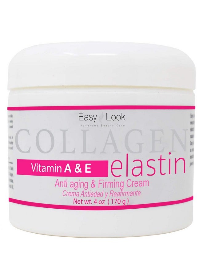 Collagen Elastin Cream Vitamins A & E Anti aging and Firming Cream 4oz