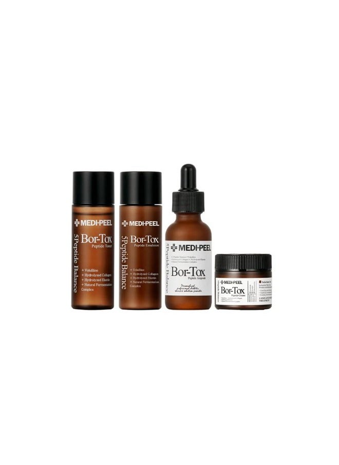 [Medi-Peel] Bor Tox Multi Care Kit, 1 Bor-tox Peptide Ampoule 30ml+1 Bor Tox Peptide Toner 30ml+1 Bor Tox Peptide Emulsion 30ml+1 Bor Tox Peptide Cream 50g