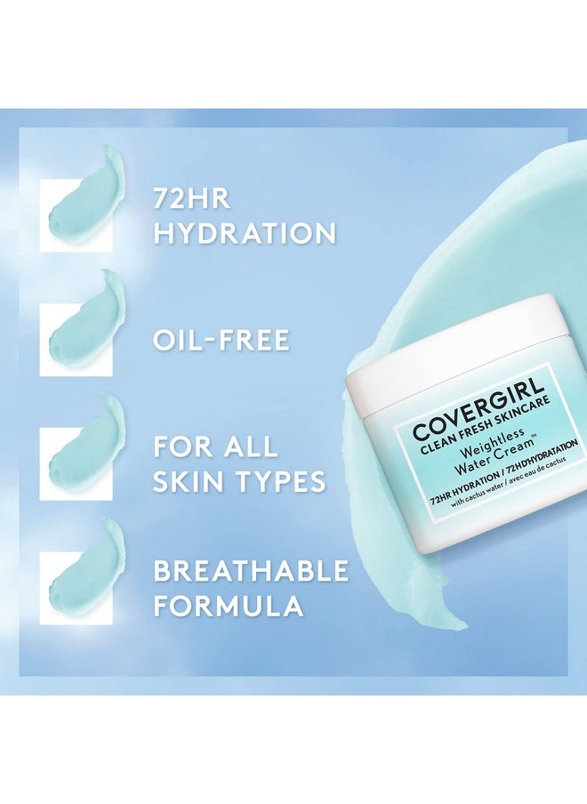 COVERGIRL Clean Fresh Skincare Weightless Water Cream, 2.0 Oz