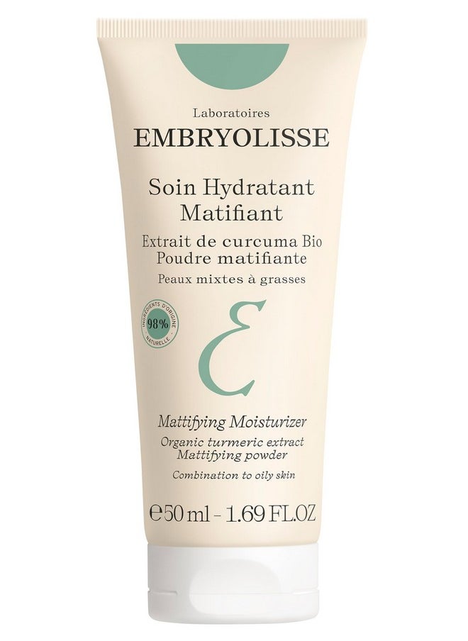 Embryolisse Mattifying Moisturizer - Oil Control Face Cream for Oily to Combination Skin - Hydrates & Moisturizes the Skin, Lightweight Formula, Safe for Sensitive Skin - 1.69 Fl Oz