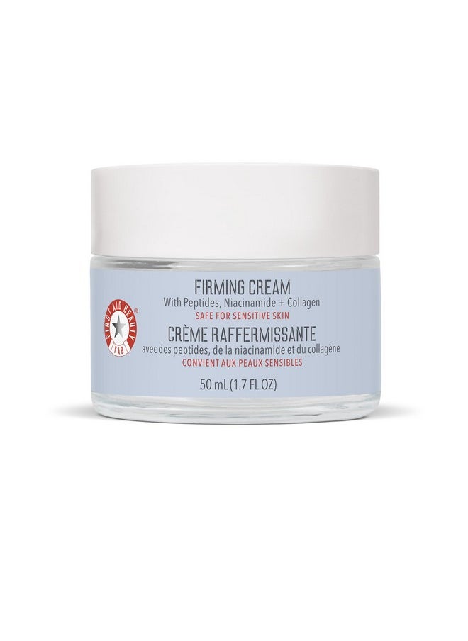 First Aid Beauty Firming Collagen Cream with Collagen, Peptides and Niacinamide - Day + Night Anti-Aging Face Moisturizer - 1.7 fl oz