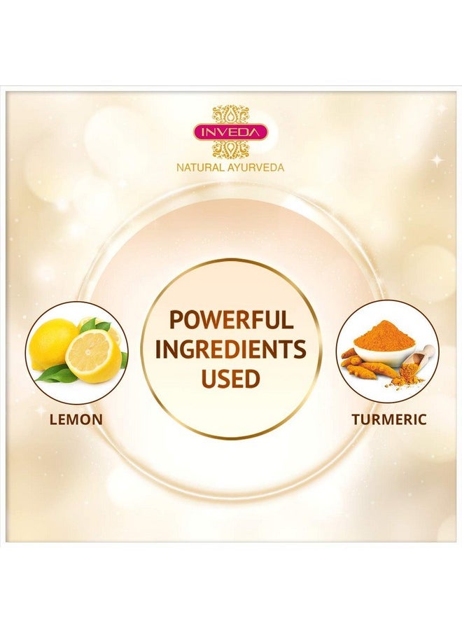 Inveda Brightening Cream with Purifying Lemon and Turmeric, Helps to Reduce Dark Spots, Gives Fair, Healthy and Even Tone Skin, 50ml