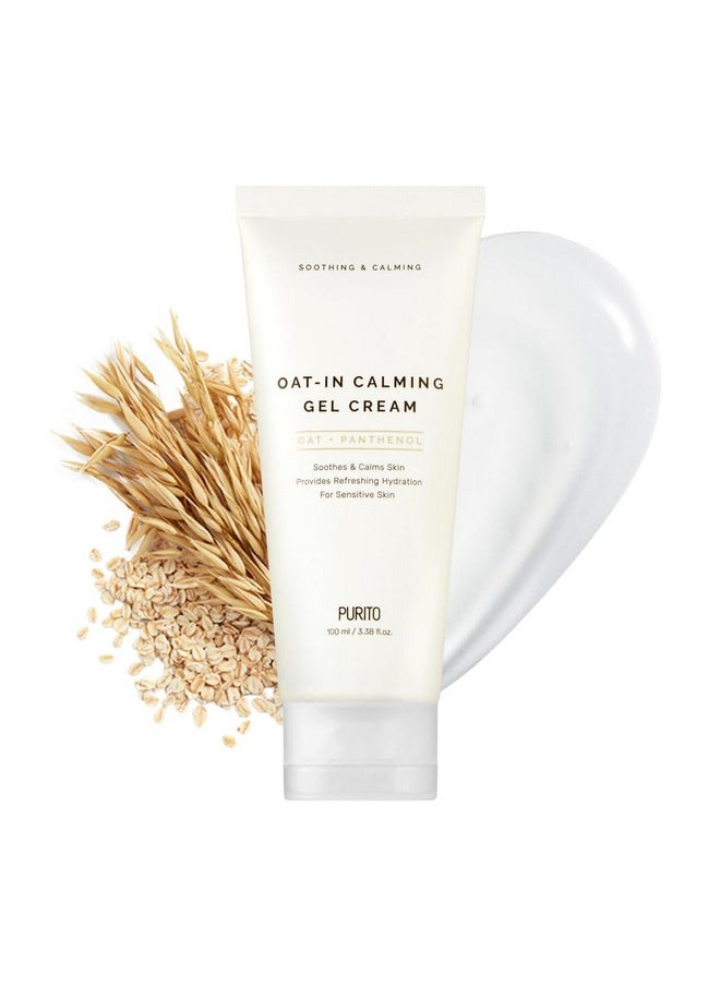 PURITO Oat-in Calming Gel Cream 100 ml / 3.38 fl. oz. vegan, facial cream, moisture cream for face, natural ingredients