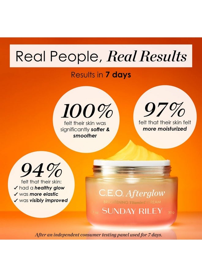 C.E.O. Afterglow Brightening Vitamin C Gel Cream I Lightweight Firming Hydration