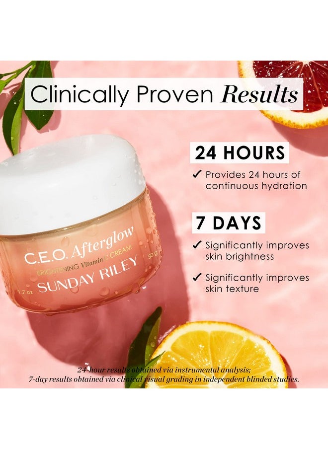 C.E.O. Afterglow Brightening Vitamin C Gel Cream I Lightweight Firming Hydration