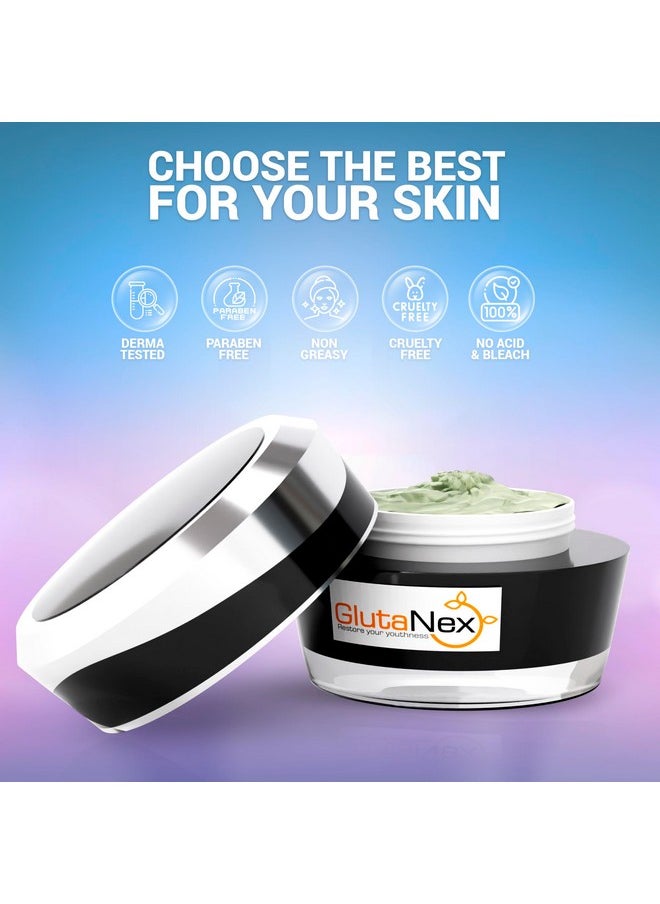 Glutanex Advanced Fairness Night Cream for Glowing Skin Intensive Even Tone Brightening Formula Fair and Flawless with Nourishing Blend (Pack of 1 - Restore your Youthness)