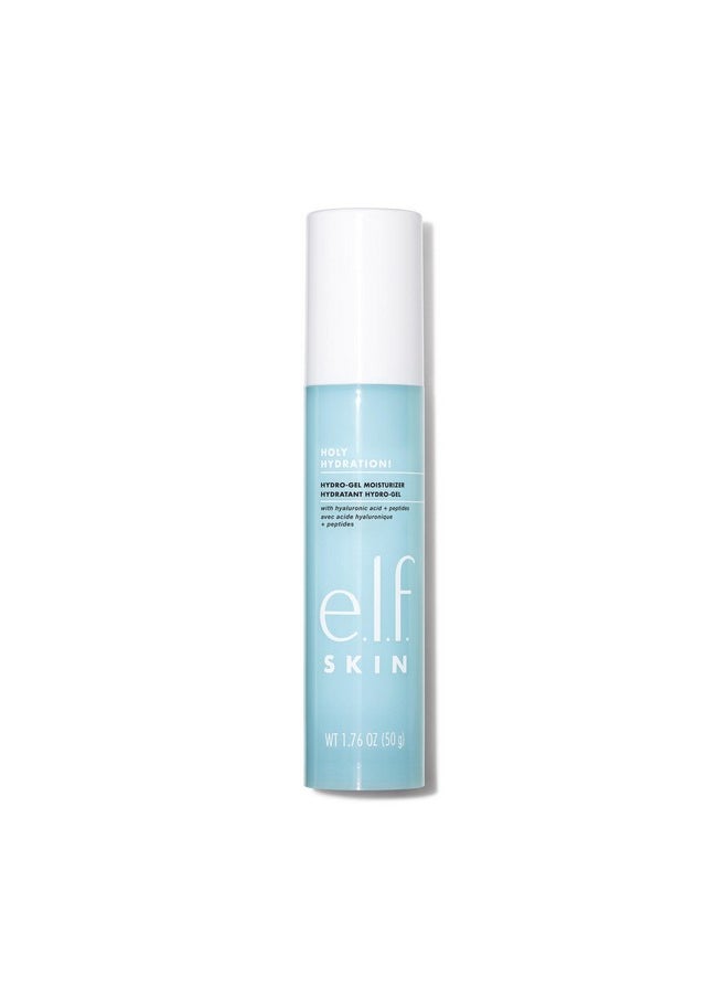 e.l.f. Holy Hydration! Hydro-Gel Moisturizer, Hydrates & Moisturizes Skin for a Plumped Up Complexion, Lightweight & Quick-Absorbing, White, 1.76 Oz