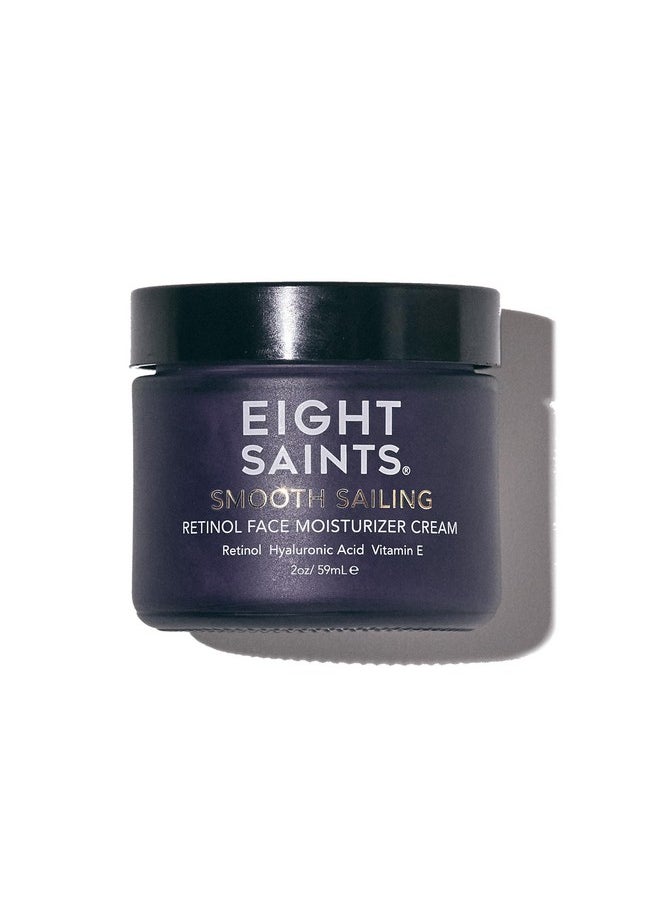 Eight Saints Retinol Facial Moisturizer Cream, For Firming Face, Neck & Eye Wrinkles and Lines, Deep Hydrating Lotion, Fragrance-Free, 2 Ounces