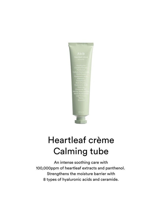 Abib Heartleaf Creme Calming Tube 2.54 Fl Oz I Soothing Moisturizer for Dryness