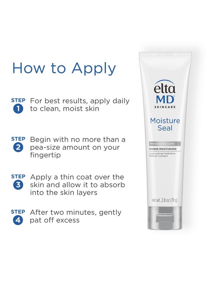 EltaMD Moisture Seal Dry Skin Face Moisturizer, Body and Face Moisturizer for Sensitive Skin, 2.8 oz Tube