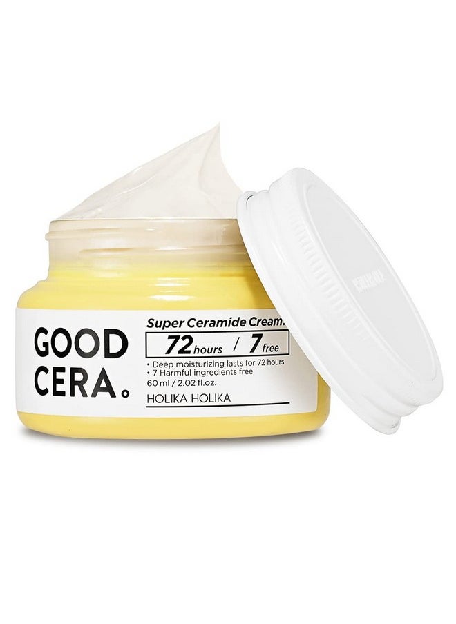 HOLIKA HOLIKA Good Cera Super Ceramide Cream | Soothing Facial Cream & Skin Moisturizer | Ceramide Cream Korean Moisturizer for Face | Deeply Nourishing Face Cream for Dry Skin 2.02 fl oz