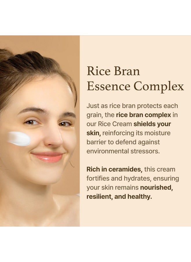 I'm from Rice Cream 1.69 Ounce, 41% Rice Bran Essence with Ceramide, Glowing Look, Improves Moisture Skin Barrier, Nourishes Deeply, Smoothening to Even Out Skin Tone, K Beauty