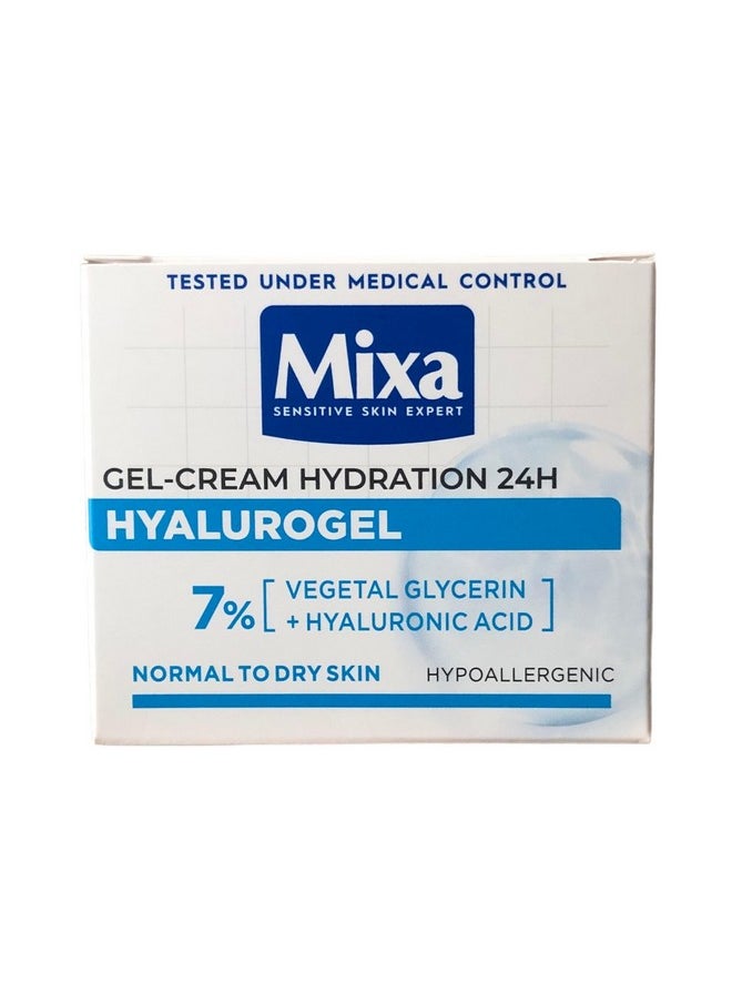Mixa Hyalurogel Intensive Hydration Cream Gel for Normal Dehydrated Skin 50ml