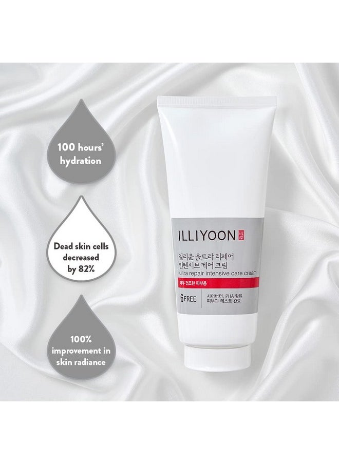 Illiyoon Ultra Repair Intensive Care Cream 200ml(6.76 Fl Oz) | Skin Moisturizing Lotion for Face and Body | Enhancing Skin Barrier Moisturizer for Dry and Sensitive Skin