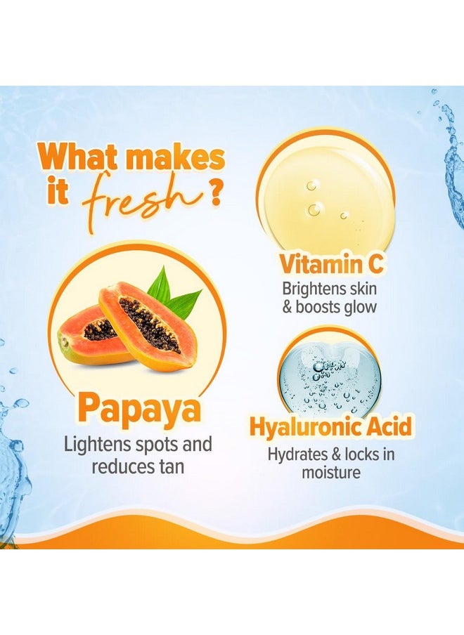 Aqualogica Glow+ Oil-Free Moisturizer with Papaya & Vitamin C| Moisturizes to Enhance Glow & Texture | Controls Excess Oil | 100g