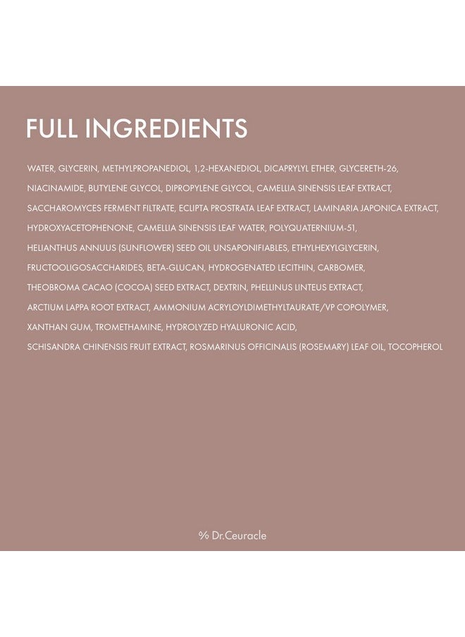 leegeehaam Dr.Ceuracle Vegan Kombucha Tea Gel Cream (75g / 2.64 oz) - Hydrating, Nourishing Korean Skincare with Vegan Fermented Black Tea Complex
