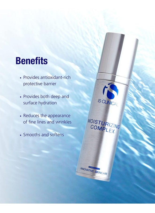 iS CLINICAL Moisturizing Complex, Face Moisturizer, Anti Blemish and Anti Aging Moisturizer, Hydrating Formula with Vitamin A