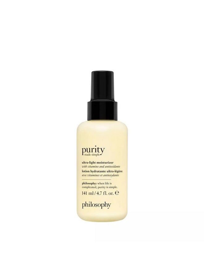 philosophy purity made simple pore ultra-light face moisturizer - with vitamins C & E, green tea, meadowfoam seed oil & chia seed oil - ultra-light nourishing formula delivers 24-hour hydration