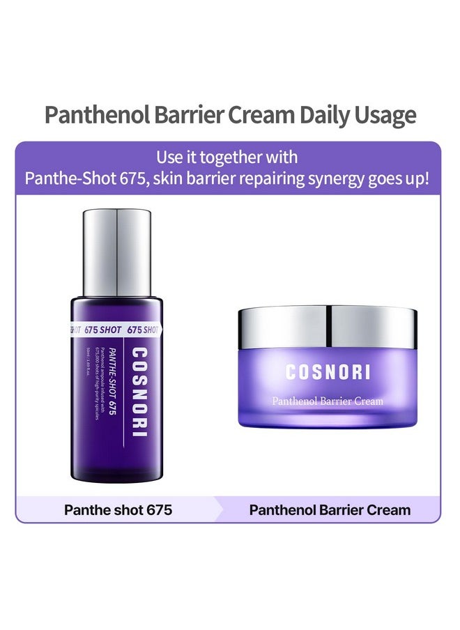 COSNORI Panthenol Barrier Cream - Strengthening Skin Barrier Face Moisturizer - with Panthenol and Kakadu Plum Extract - Calming and Hydrating for Damaged Skin - Irritation Free Formula, 1.69 oz.