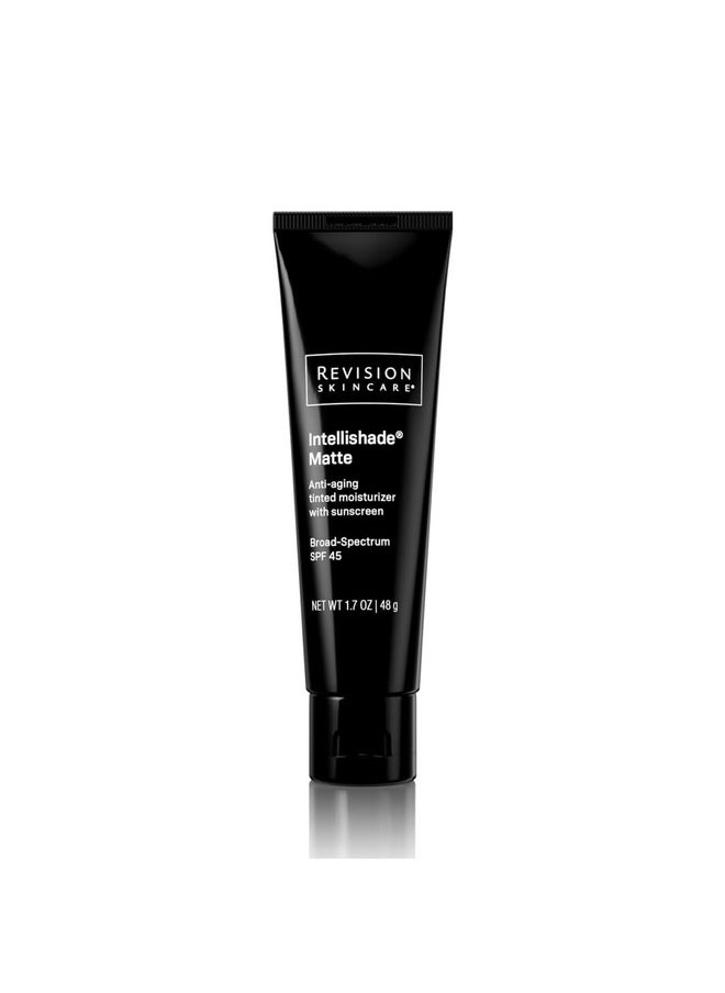 Revision Skincare Intellishade® Matte, Anti Aging Tinted Daily Moisturizer with SPF, Anti Wrinkle with Peptides and Vitamin C, 1.7 oz