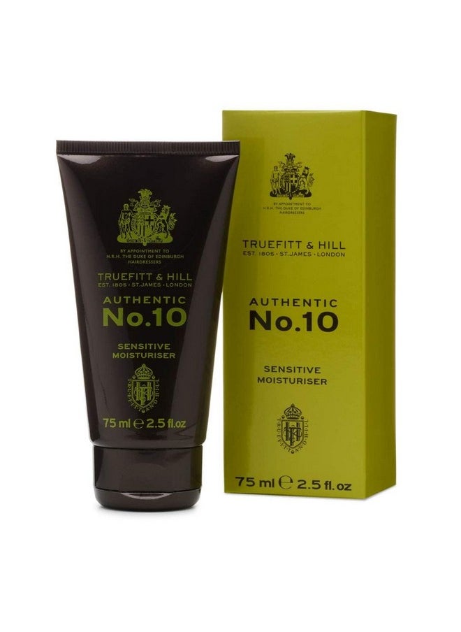 Truefitt & Hill Authentic No-10 Finest Sensitive Moisturizer Tube 75gm | Suitable For All Skin Types | Recommended For Sensitive and Dry Skin