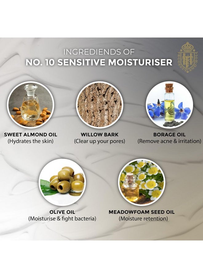 Truefitt & Hill Authentic No-10 Finest Sensitive Moisturizer Tube 75gm | Suitable For All Skin Types | Recommended For Sensitive and Dry Skin