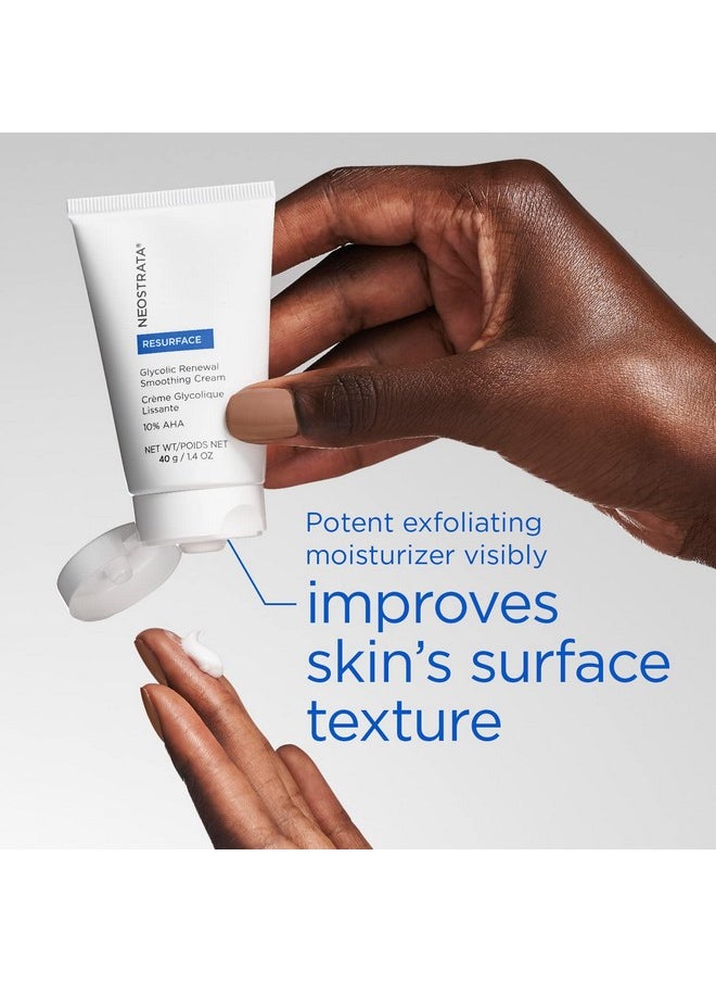 NEOSTRATA GLYCOLIC RENEWAL Smoothing Cream Texture-Refining Moisturizer with Glycolic & Citric Acid, Shea Butter Non-Comedogenic, 1.4 Ounce (Pack of 1)