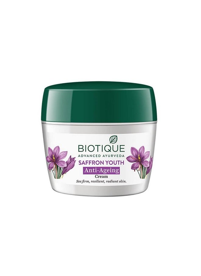 Biotique Bio Saffron Youth Dew Visibly Ageless Moisturizer, 170 gm/ 5.91 Oz.