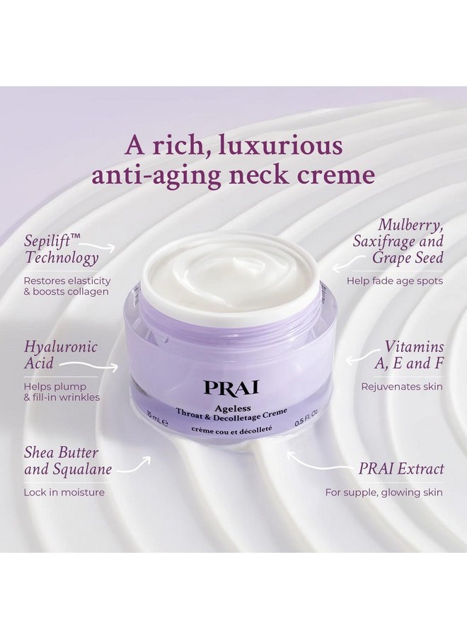 PRAI Neck Creme for Tightening & Firming Beauty | Neck Firming Cream That Boosts Elasticity | Cruelty & Paraben-Free Vegan Neck Tightening Cream | Neck and Chest Firming Cream With Hyaluronic Acid