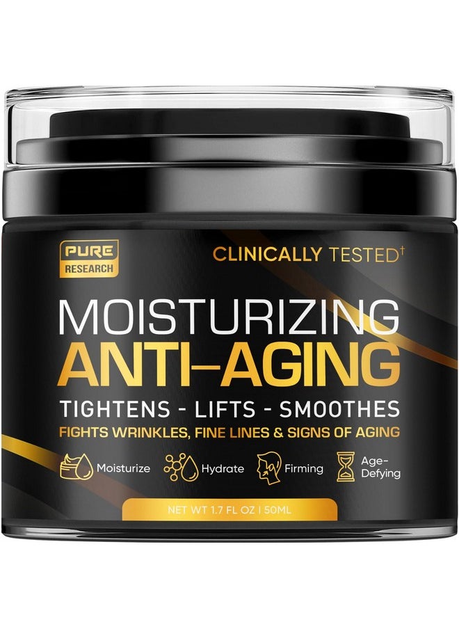 Men's Face Cream Moisturizer - Anti-Aging Cream For Men, Collagen, Retinol & Hyaluronic Acid - Day & Night - Facial Skin Care- Anti Wrinkle 1.7 oz