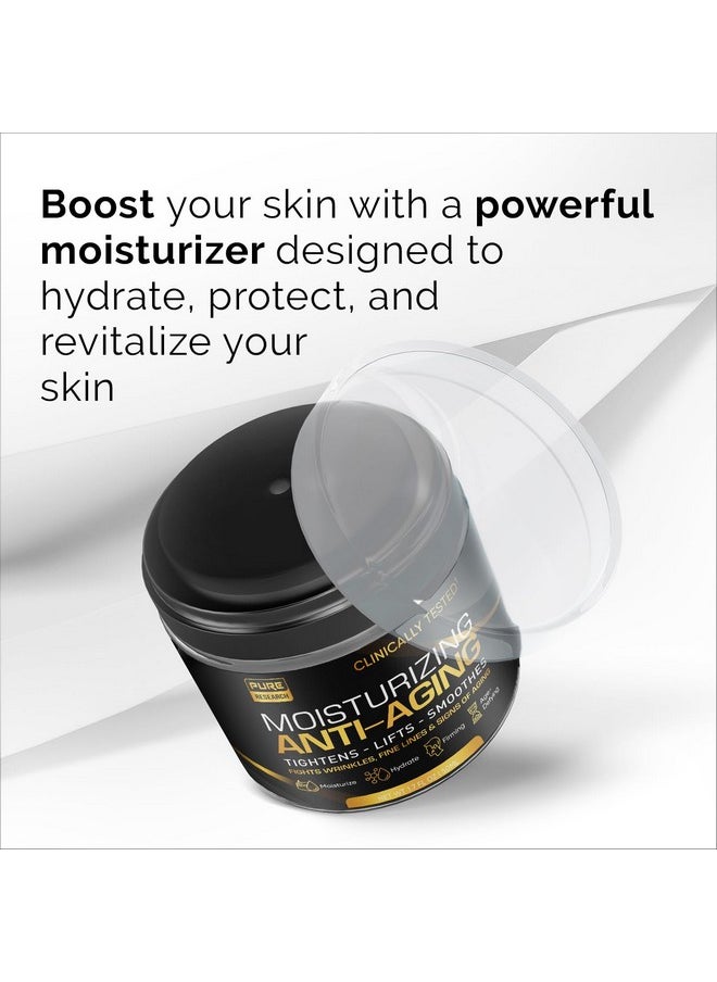Men's Face Cream Moisturizer - Anti-Aging Cream For Men, Collagen, Retinol & Hyaluronic Acid - Day & Night - Facial Skin Care- Anti Wrinkle 1.7 oz