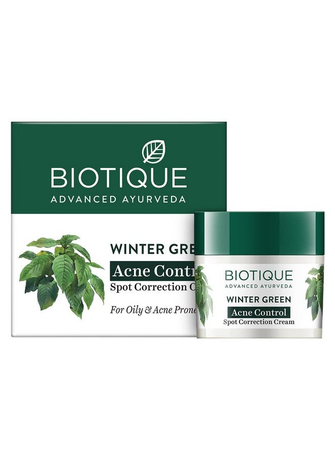 Biotique Bio Winter Green Spot correcting Anti-Acne Cream, 15 gm