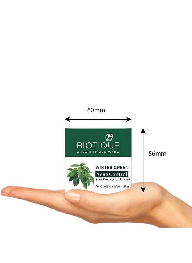 Biotique Bio Winter Green Spot correcting Anti-Acne Cream, 15 gm