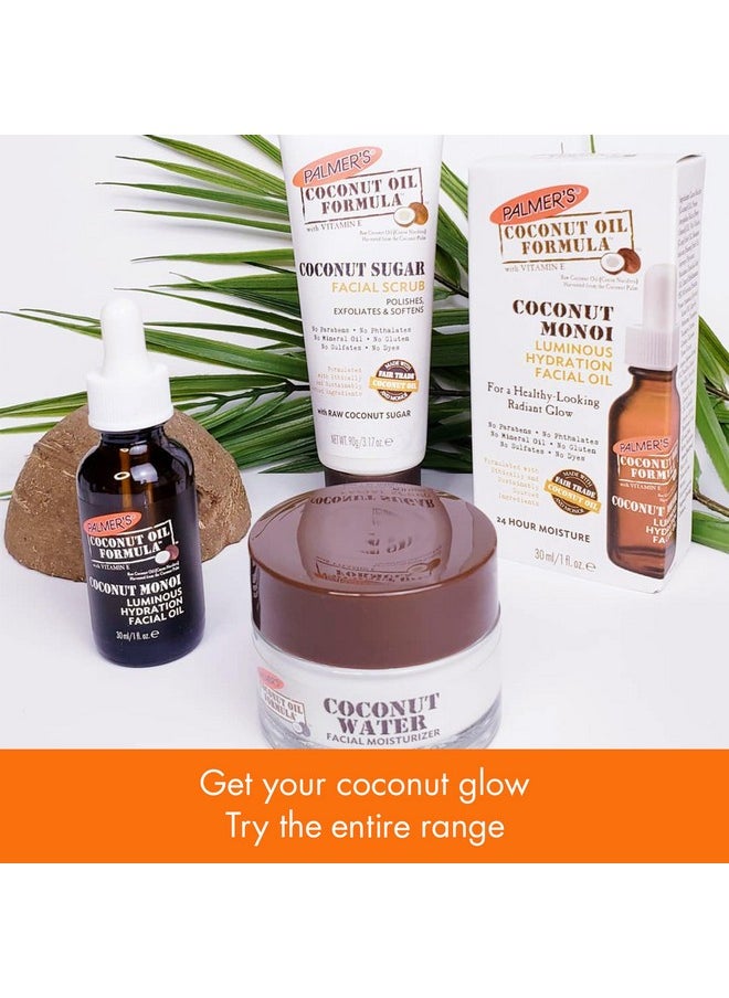 Palmer’s Coconut Oil Formula Coconut Monoi Luminous Hydration Facial Oil, 1 Ounce