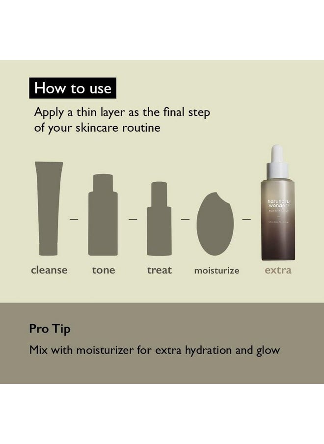 HARUHARU Wonder Black Rice Facial Oil 1.01 fl oz (30ml), Moisturing & Soothing effect