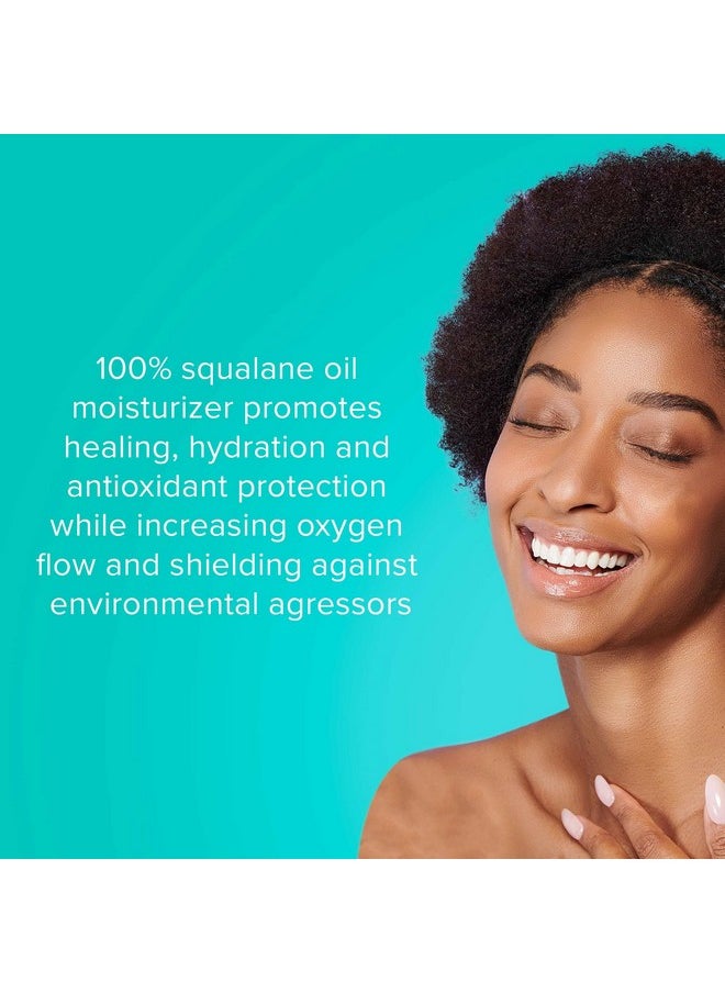 ClarityRx Nourish Your Skin 100% Squalane Moisturizing Oil, Natural Plant-Based Anti-Aging Face Oil with Antioxidants for Dry Skin (1 fl oz)