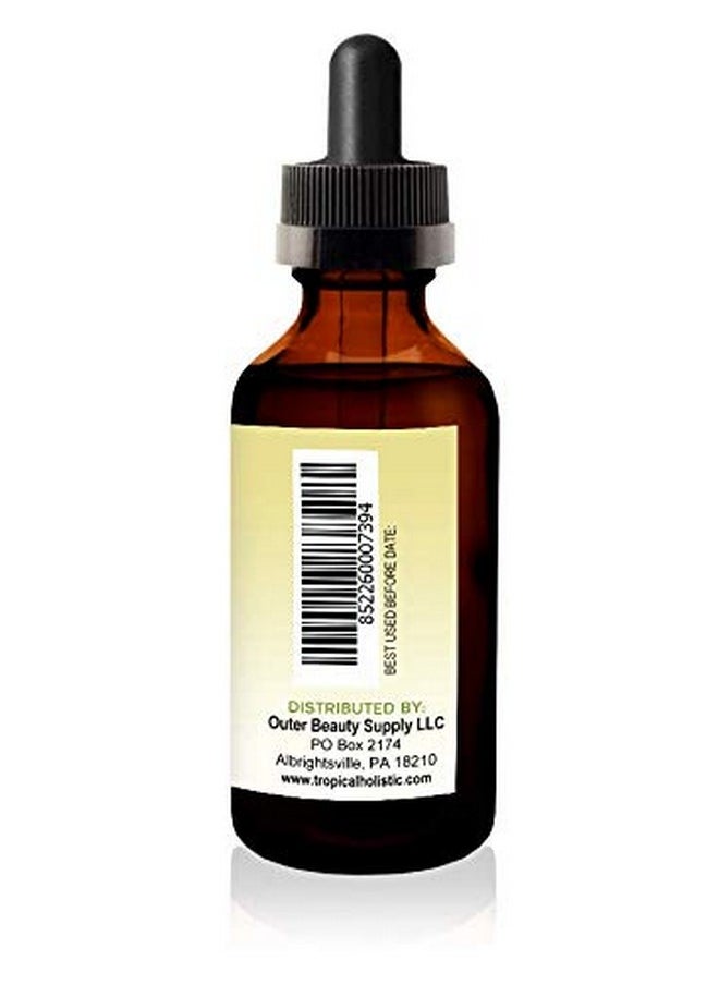 Tropical Holistic 100% Pure Organic Marula Oil 2 oz - Luxury Cold Pressed Unrefined Face Moisturizer For Skin, Hair, Body Care