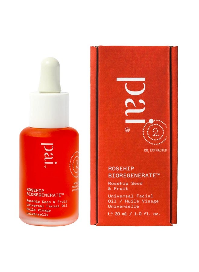 PAI SKINCARE - Organic Rosehip BioRegenerate Universal Facial Oil | Natural, Vegan, Sensitive Skincare (1 fl oz | 30 mL)