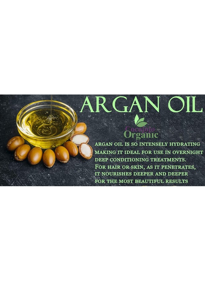 Dr Joe Lab Argan Nut Oil 16 oz Pure Natural Moroccan Argon Nut Oil Unrefined Cold Pressed Extra Virgin - for Hair Skin Body Nail and Beard - Marrakesh Oil Moisturizing & Nourishing