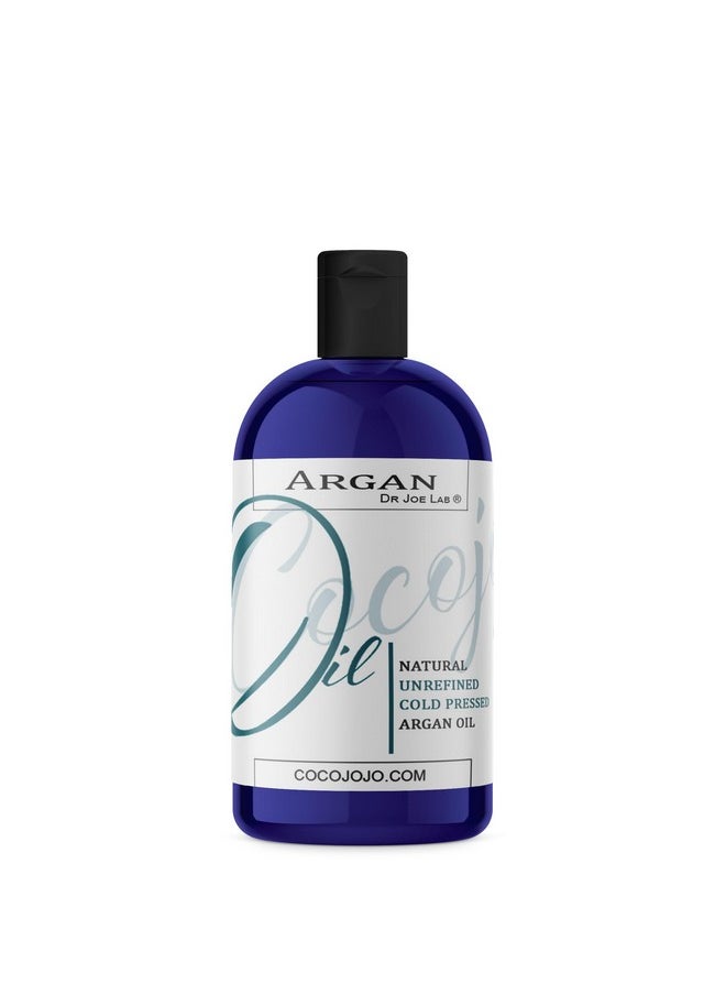 Dr Joe Lab Argan Nut Oil 16 oz Pure Natural Moroccan Argon Nut Oil Unrefined Cold Pressed Extra Virgin - for Hair Skin Body Nail and Beard - Marrakesh Oil Moisturizing & Nourishing
