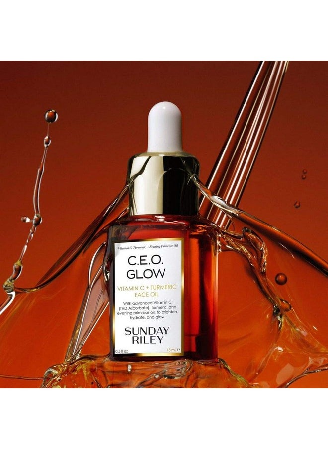 Sunday Riley C.E.O. Glow Vitamin C & Turmeric Face Oil, 0.5 Fl Oz