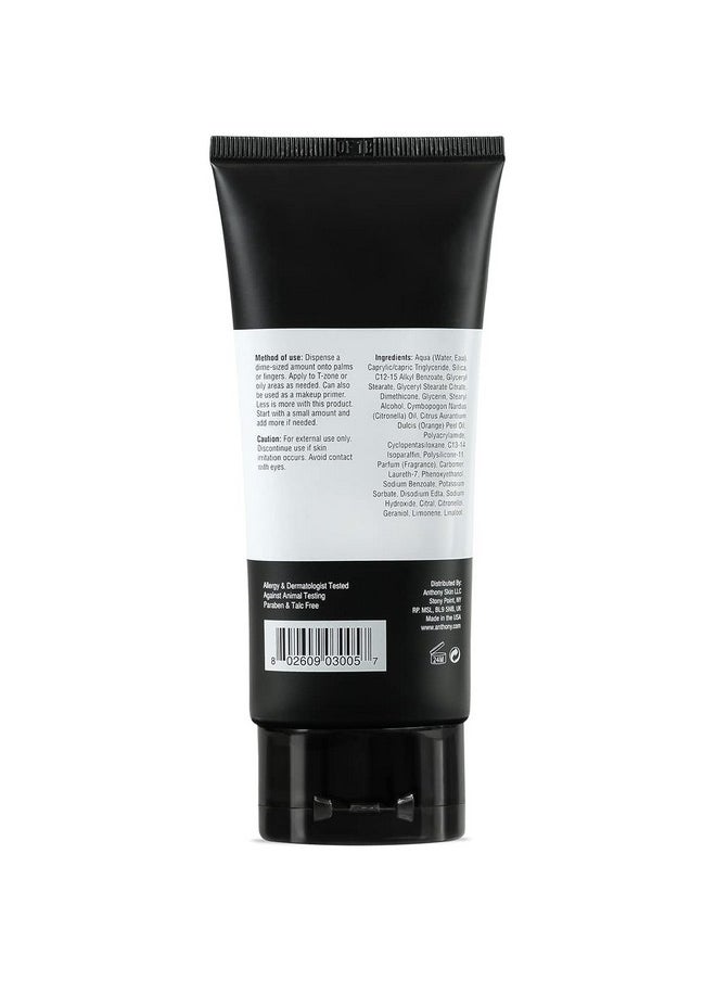 Anthony Instant Fix Oil Control for Men - Mattifying Lotion for Oily Skin - Moisturizer and Pore Minimizer Instantly Eliminates Shine - 3 Fl Oz