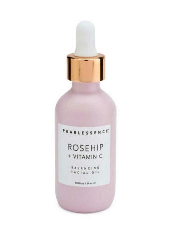 Pearlessence Rosehip Balancing Facial Oil + Rosehip Fruit Oil & Vitamin C | Daily Hydration to Help Balance & Revive Skin | Made in USA & Cruelty Free